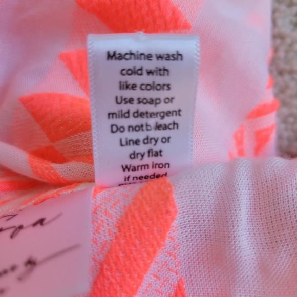 Goa Beachwear by Japna Women’s Coral Pink Beach Cover-Up Tunic Size XL - Picture 8 of 9